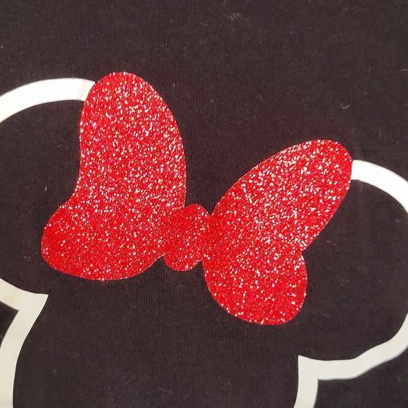 Bella Canvas Kids "His Minnie" Black Tee Size M (10-12) - Picture 3 of 5